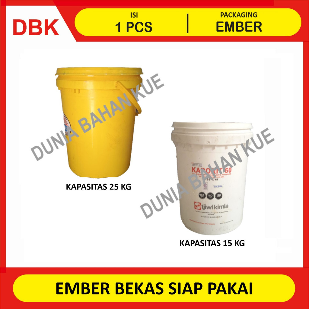 EMBER BEKAS KAPASTIAS 15 KG DAN 25 KG SIAP PAKAI