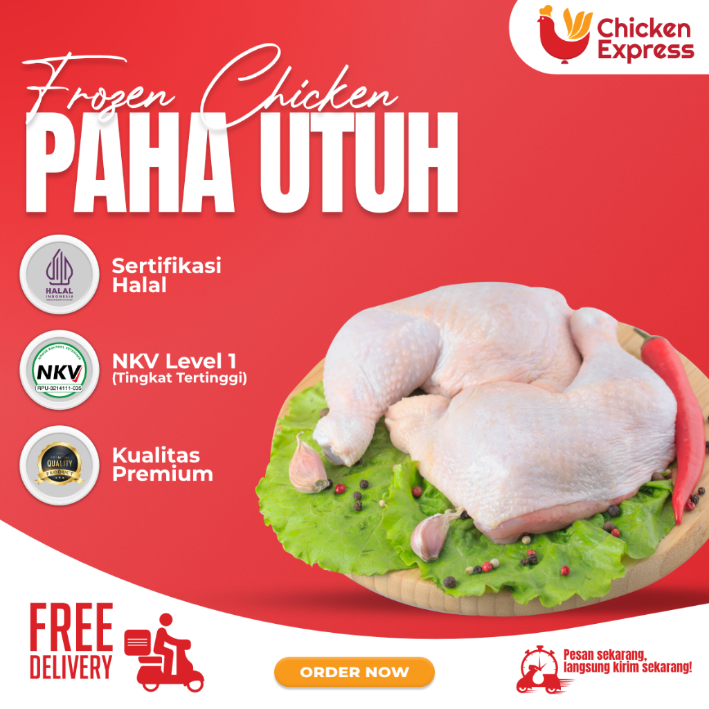 

Paha Utuh Ayam Frozen Premium 500gr | Kirim Cepat, Siap Masak