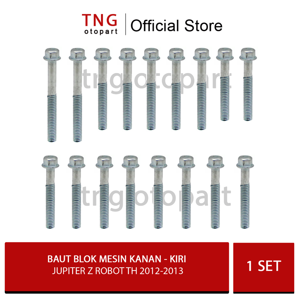 Baut Blok Mesin  Yamaha Jupiter Z Robot Th 2010-2012  / Baut Blok Mesin Kanan Kiri Jupiter Z Robot T