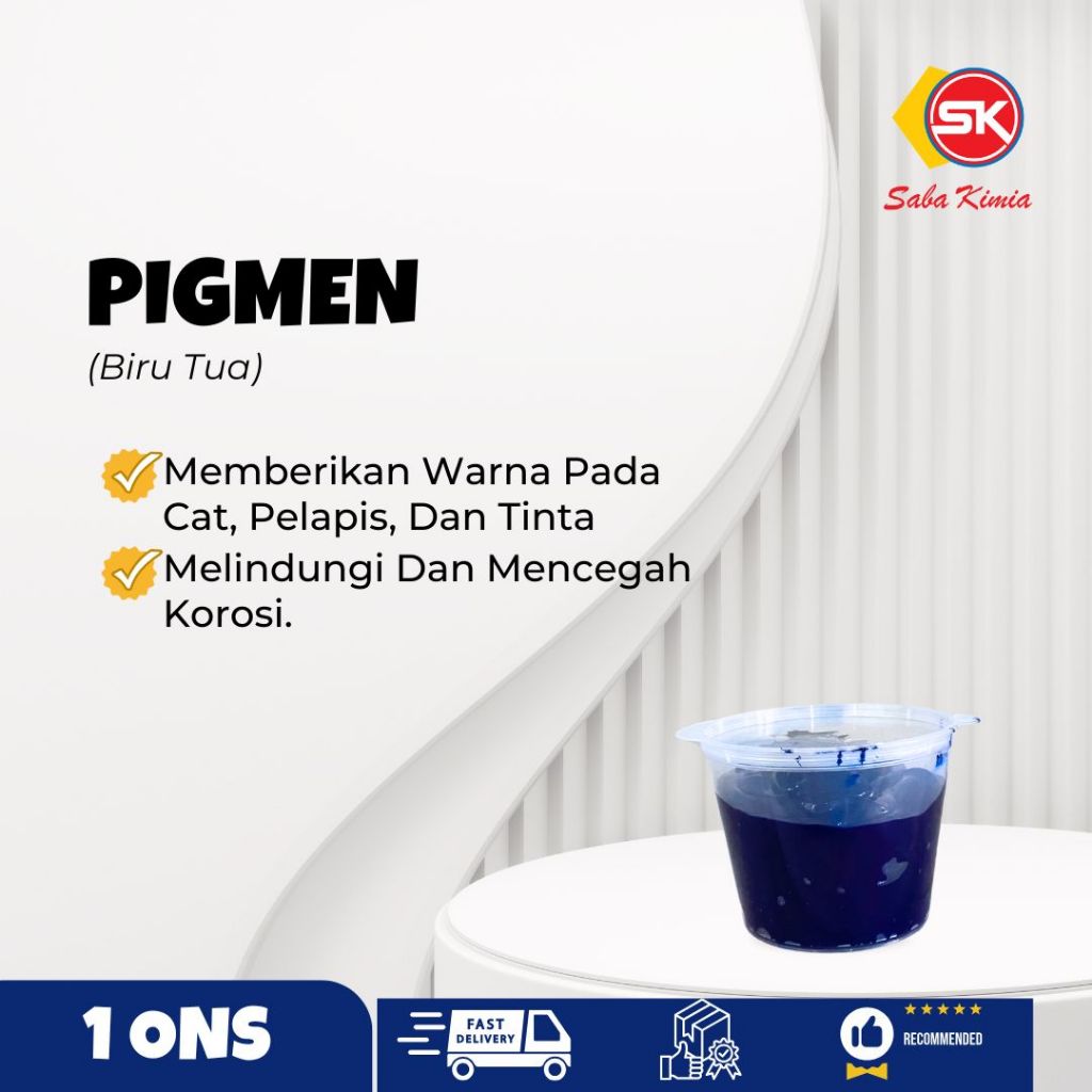 Pigmen Warna Resin | Warna Resin Biru Tua (General Blue) 1 Ons