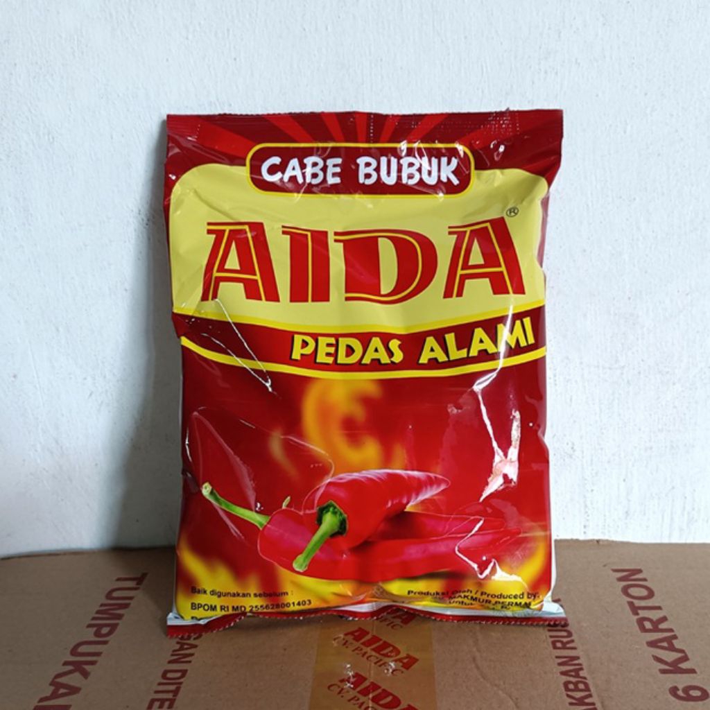 

Cabe Bubuk AIDA 500 gram Pedas Alami