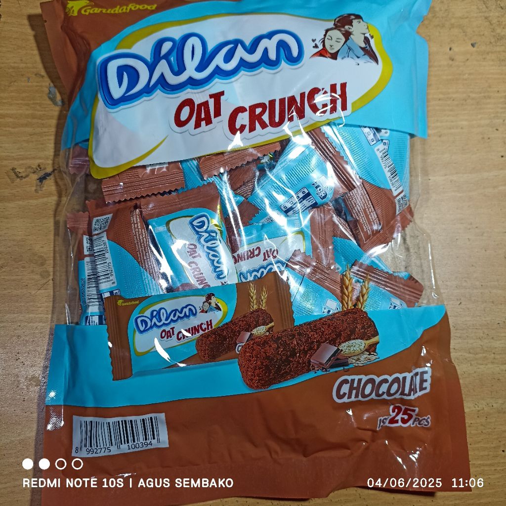 

1 pak dilan oat crunch chocolate 25s