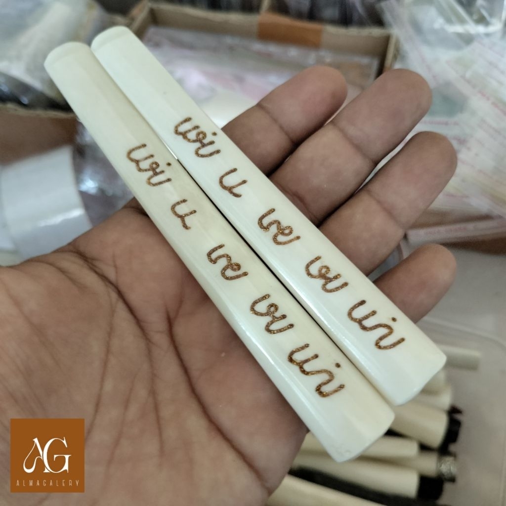 PUTRIICRAFT | pipa once / pipa rokok tulsap ukir Aksara Jawa gold