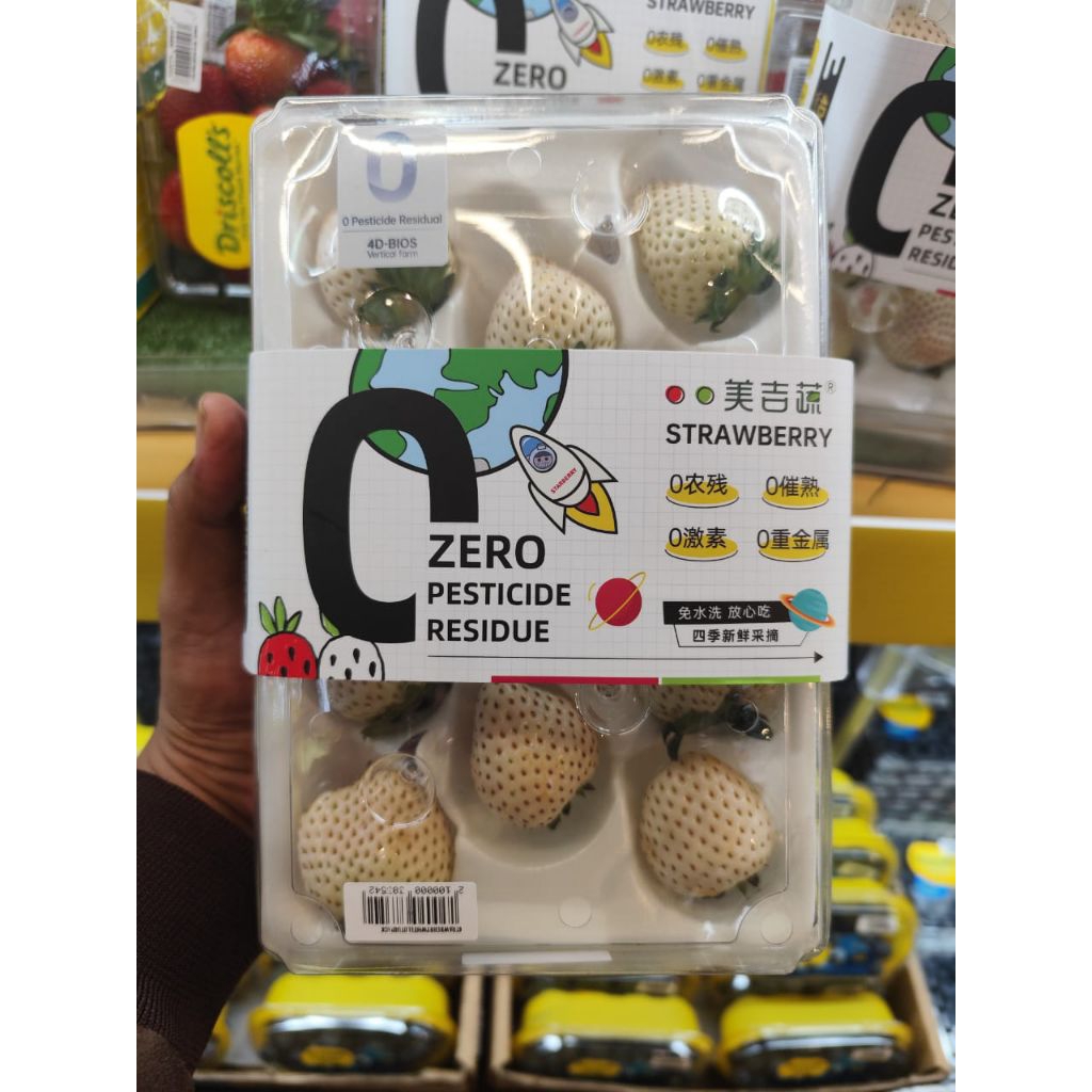 

Buah strawberry korea white super original premium pack