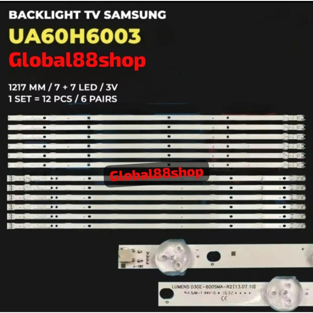 Backlight TV Samsung 60 inch UA60H6003