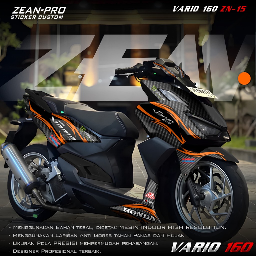 (PROMO COD) TERBARU Sticker Decal Vario 160 2022 2023 2024 Full Body - Dekal stiker Variasi Modifika