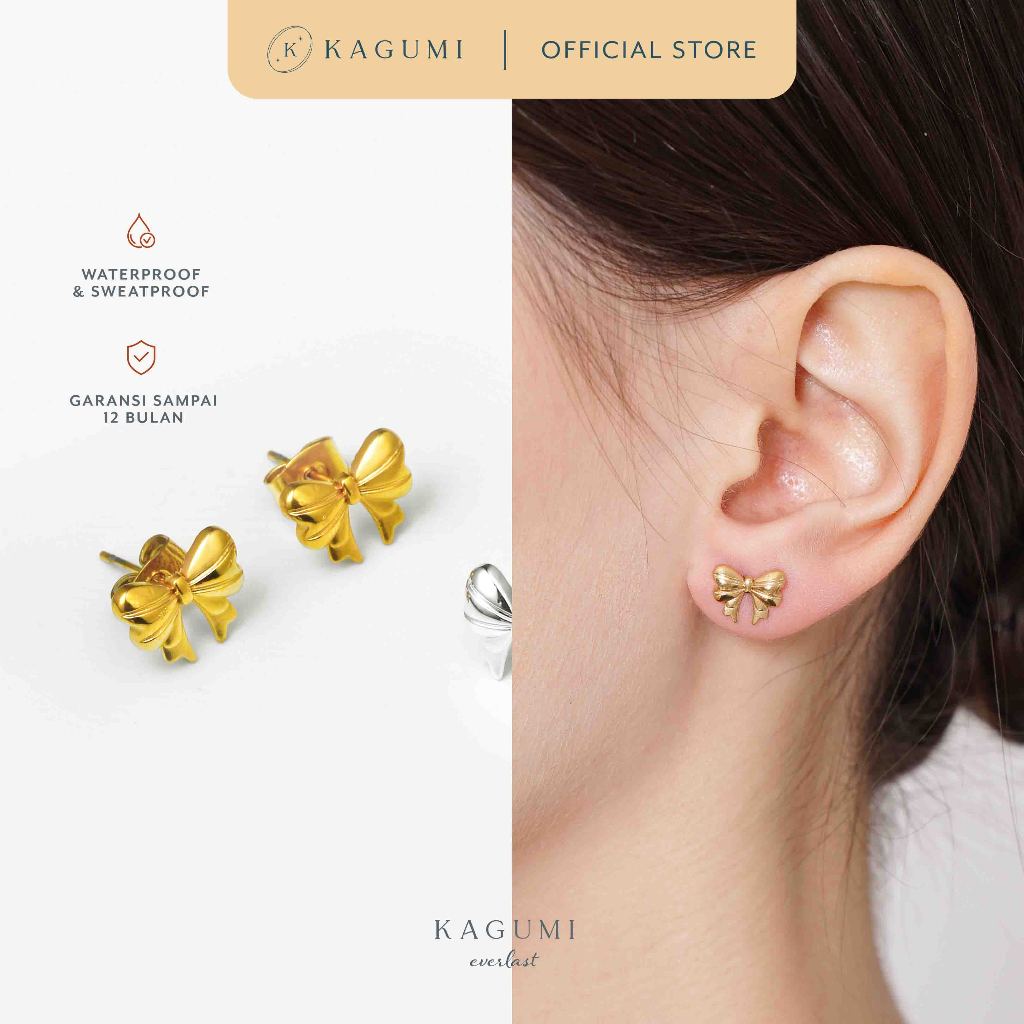 KAGUMI Everlast - Pepita Earrings | Anting Tusuk Pita Titanium Wanita