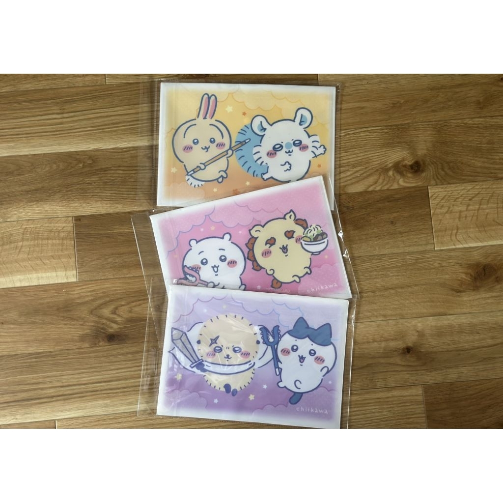 

[Watts] Button A4 chiikawa Clear file