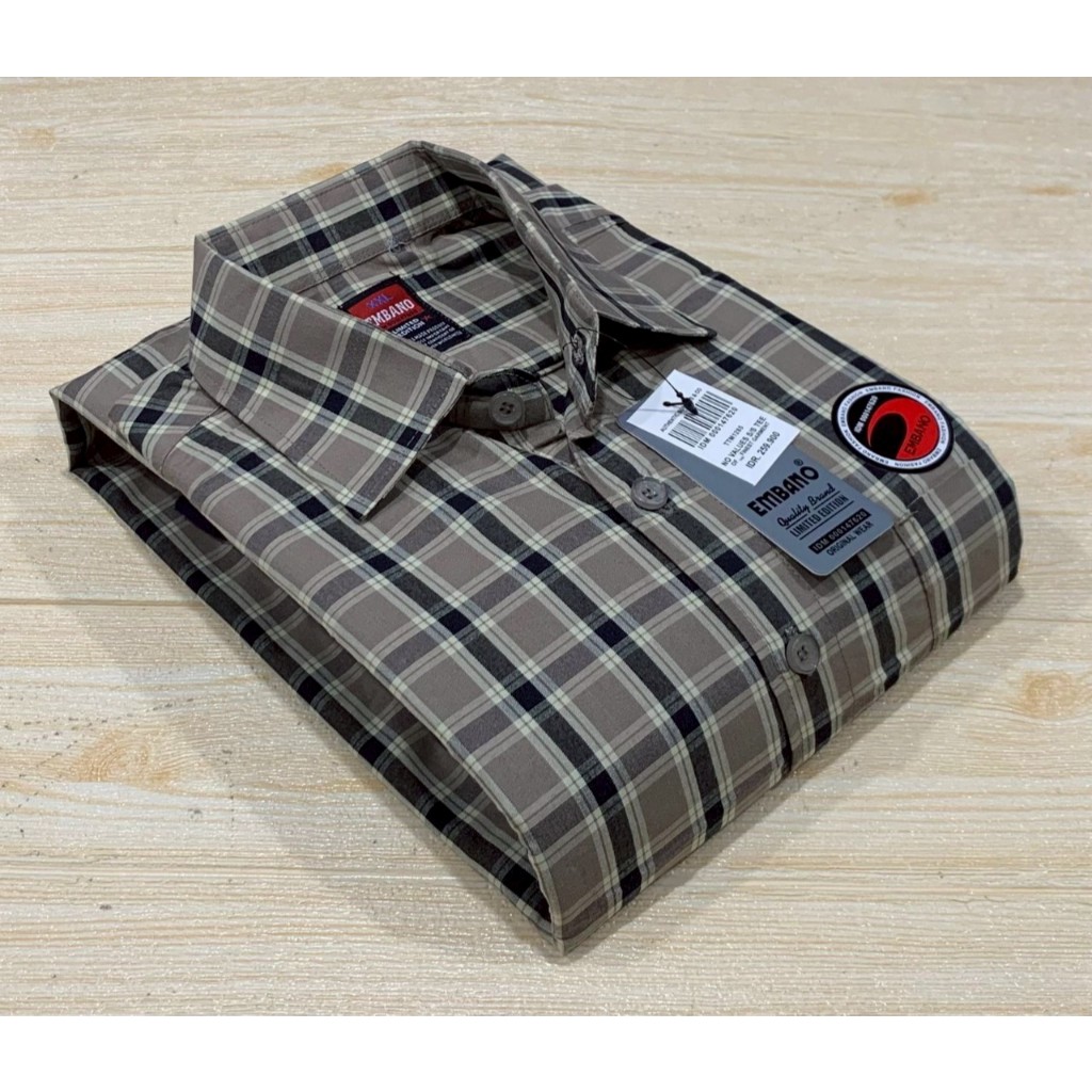 Kemeja salur Pria Dewasa Lengan pendek jumbo Kemeja material katun Lengan Pendek big size