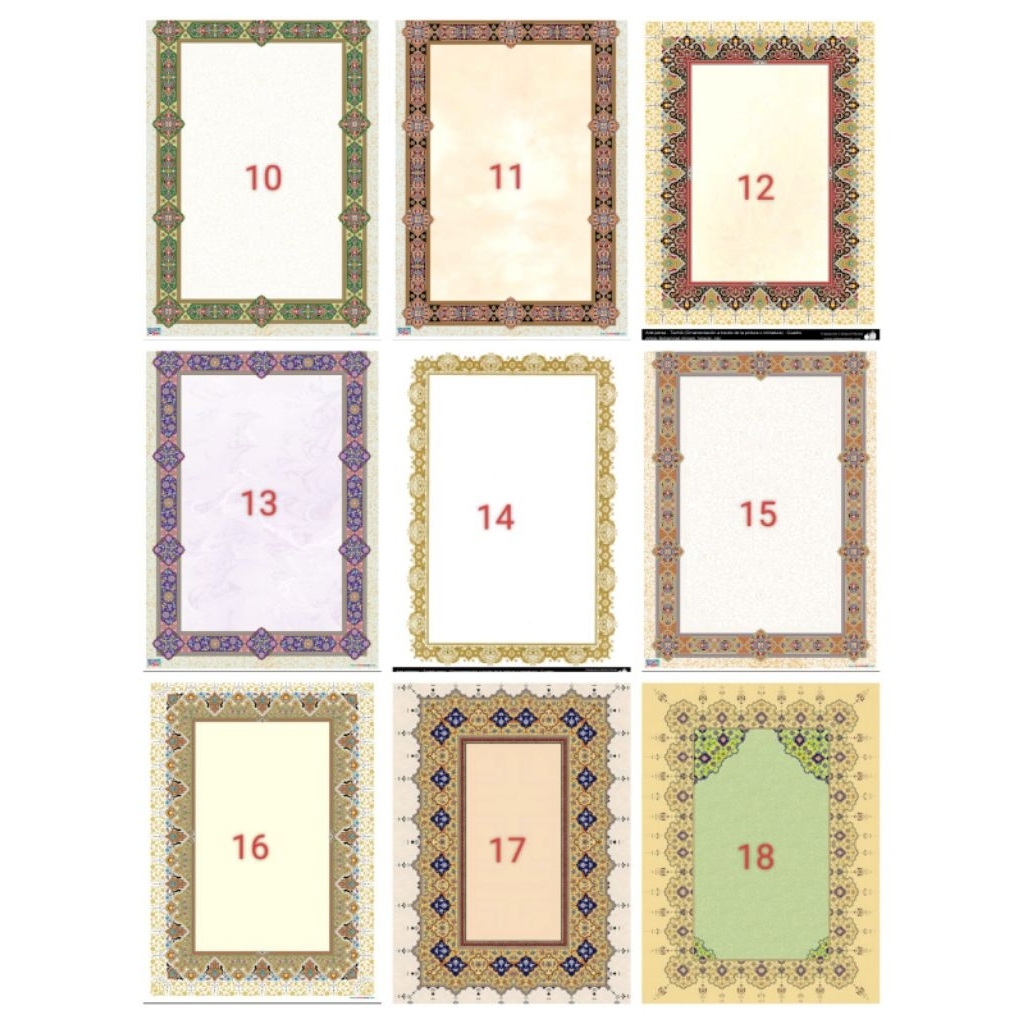 

Kertas kaligrafi nama