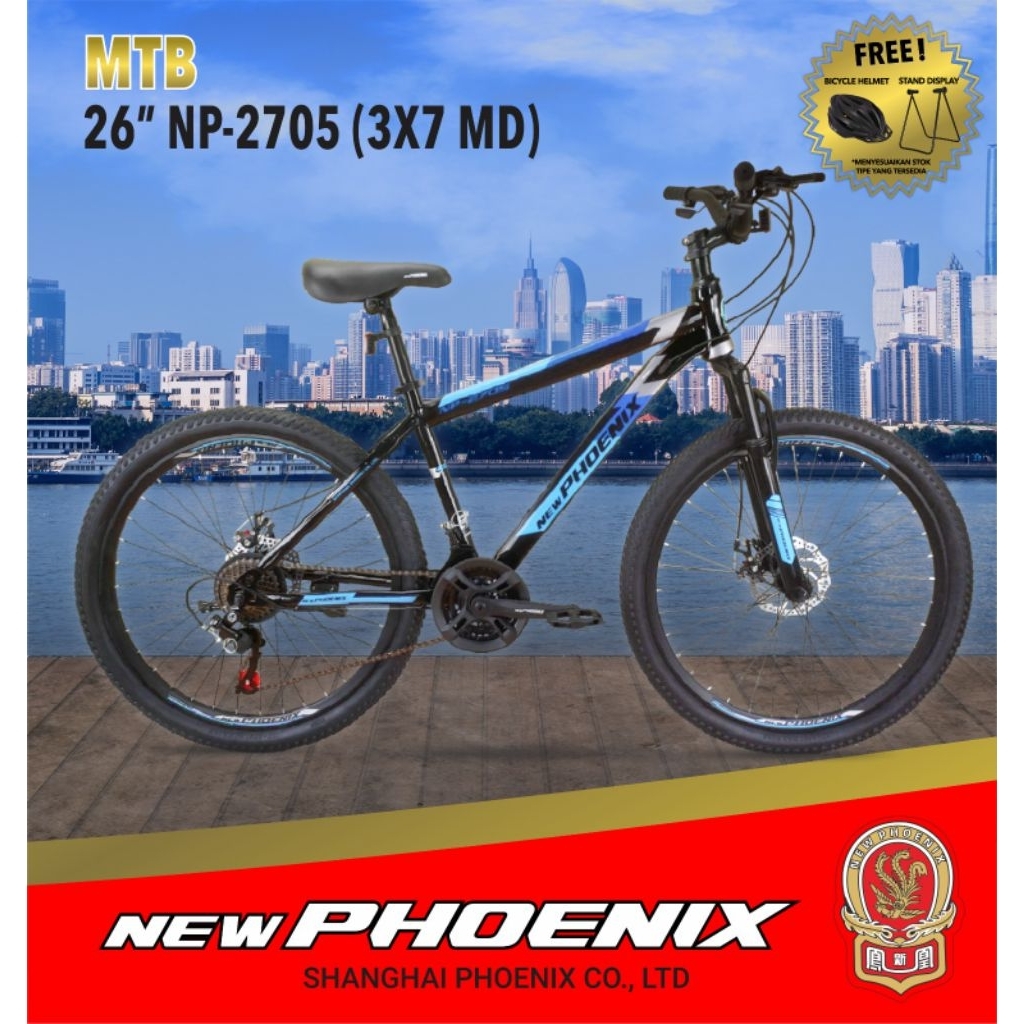 26 mtb /sepeda gunung new Phoenix 7 speed