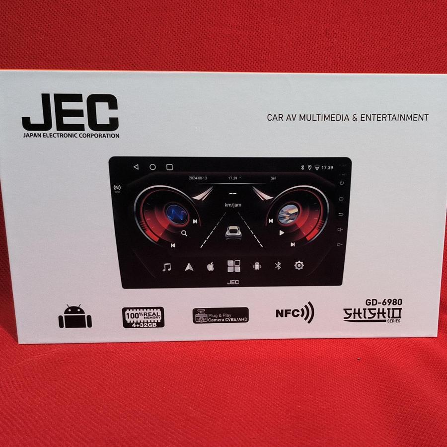 JEC Shishio Headunit Android Ram 4/32GB 9inch Support NFC / Headunit android JEC 9inc Ram 4/32GB NFC