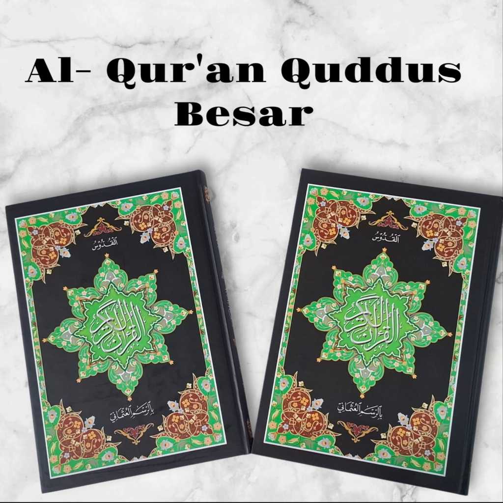 Al Quran Qudus Rasm Utsmani Ukuran Besar / Jumbo – Huruf Arab Jelas & Tajwid Warna | Mushaf Standar 
