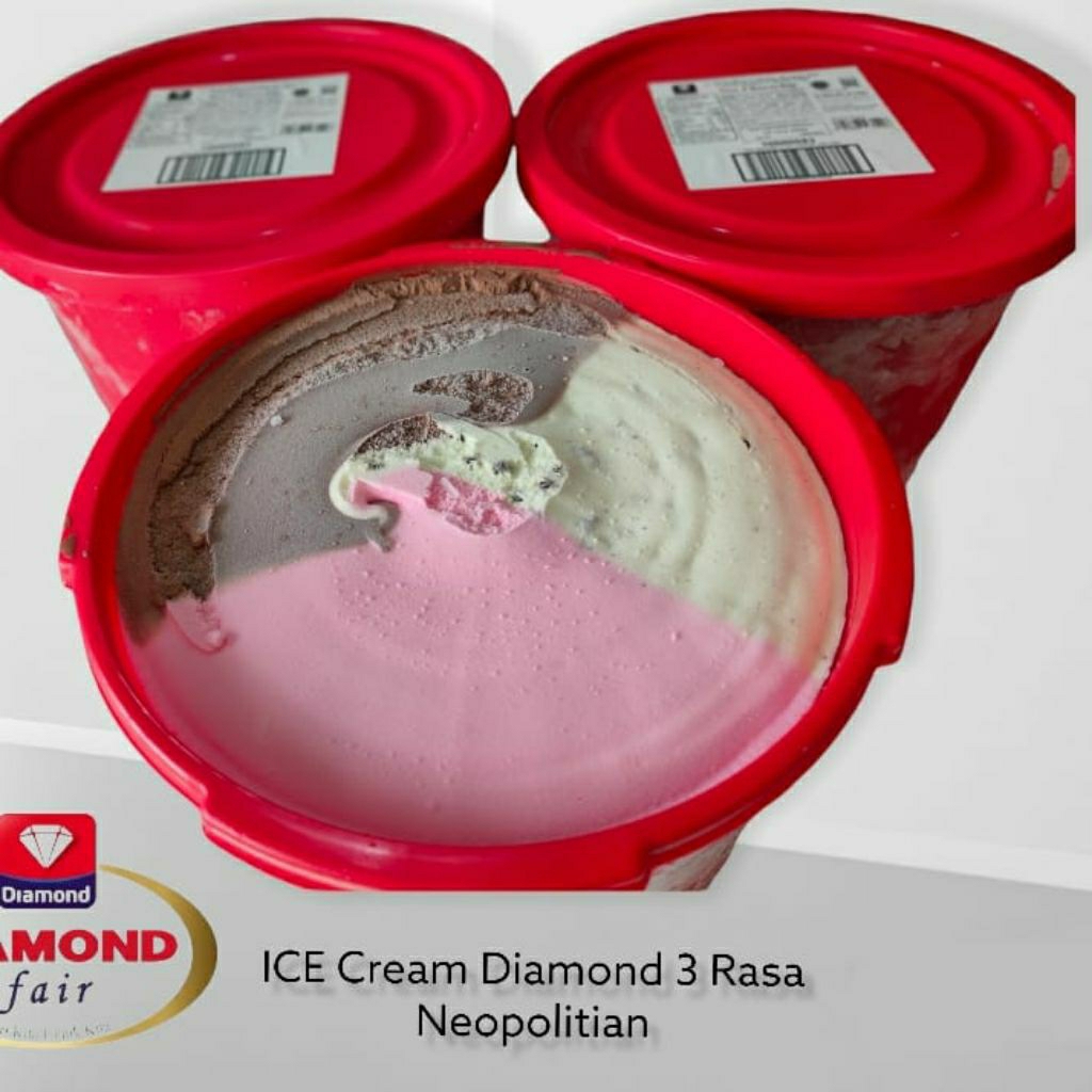 

ICE CREAM DIAMOND 3 RASA 8 LITER NEOPOLITAN CHOCOCHIP
