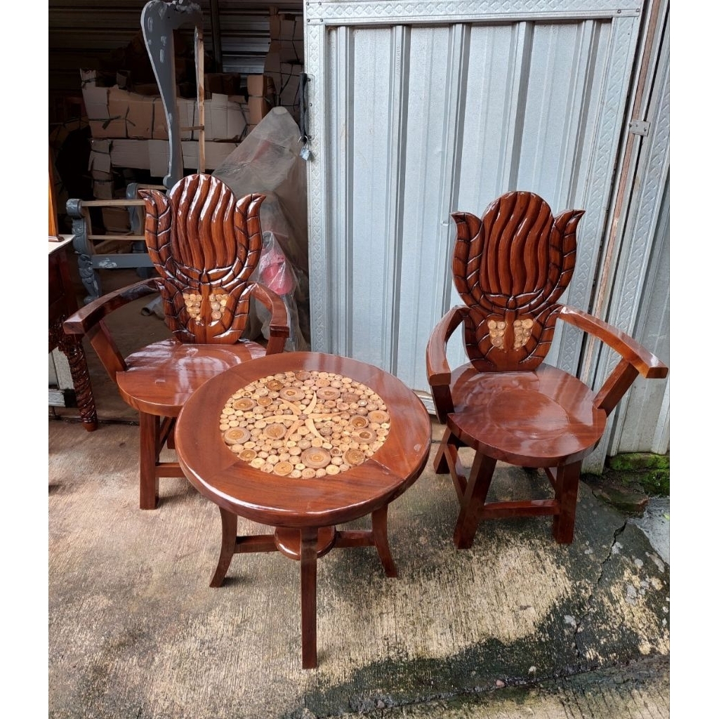 kursi teras kayu trembesi mebel jepara