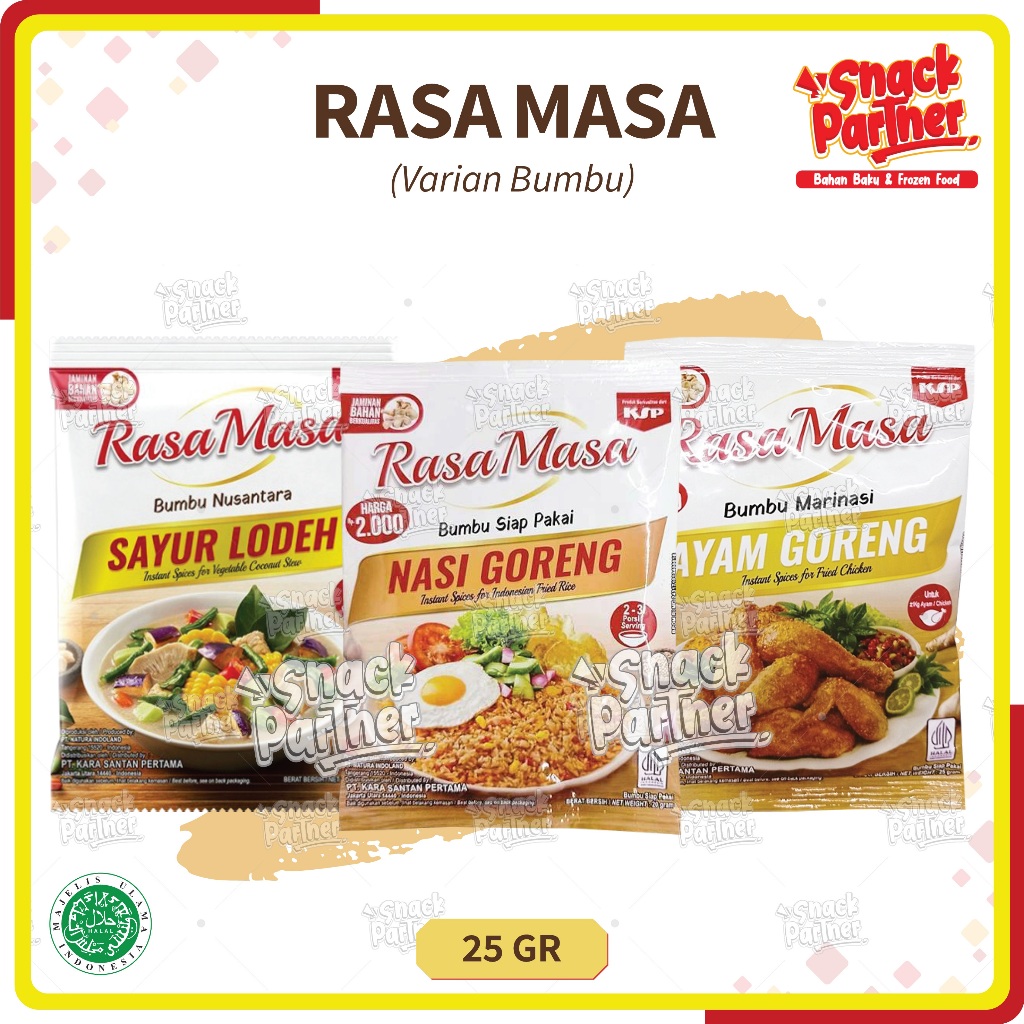 

RASAMASA / SACHET by KARA SANTAN 25 GR | Bumbu Nusantara Sayur Lodeh Ayam Nasi Goreng RASA MASA