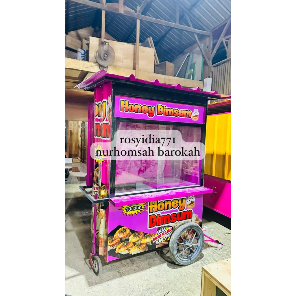 Gerobak dimsum, booth dimsum , gerobak dimsum kontainer