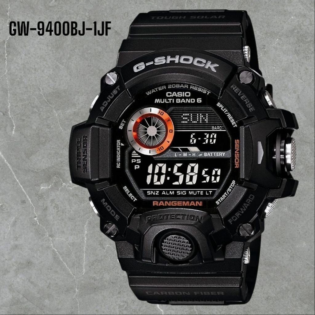 JAM TANGAN PRIA MERK G-SHOCK TYPE GW-9400BJ-1JF ORI BM BATERAI