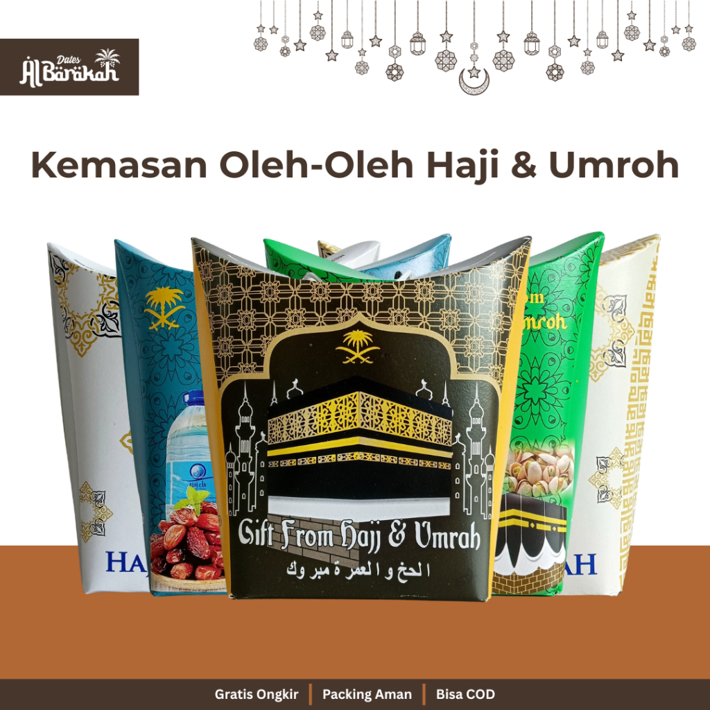 

Paper Bag Kemasan Oleh-Oleh Haji dan Umroh Tas Jinjing Premium Untuk Hampers Hadiah Souvenir