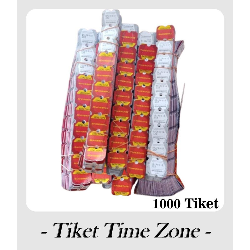 Tiket Timezone expired 2026, 1000 pcs