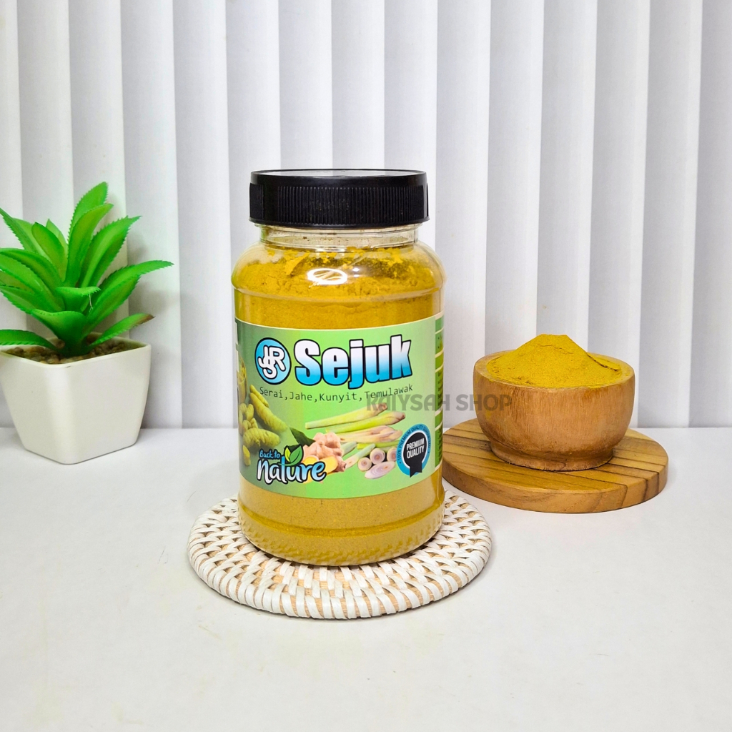 

JSR SEJUK Serai Jahe Kunyit Temulawak Obat Nyeri Radang Lancarkan Pencernaan Atasi Maag & Pegal Linu