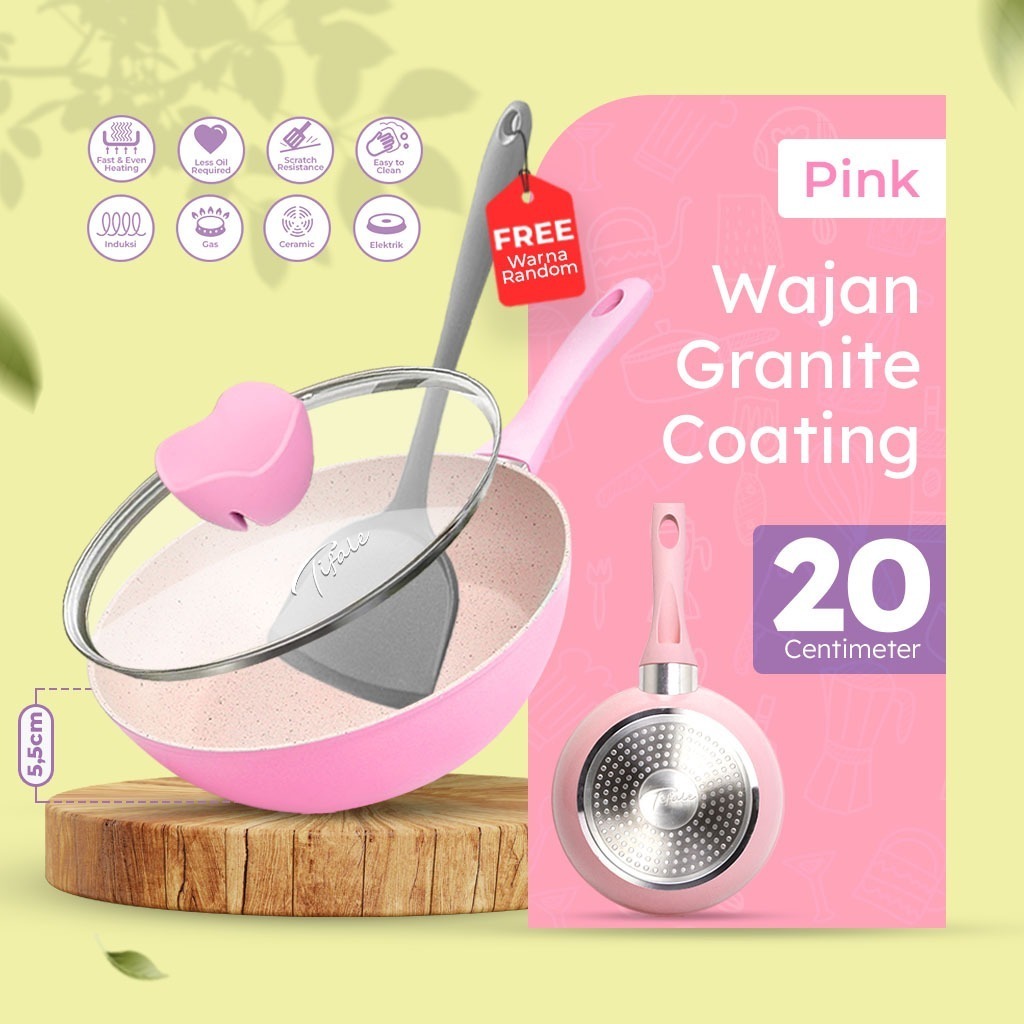 TEFLON WAJAN FRYPAN KUALI WAJAN GRANIT COATING ANTI LENGKET