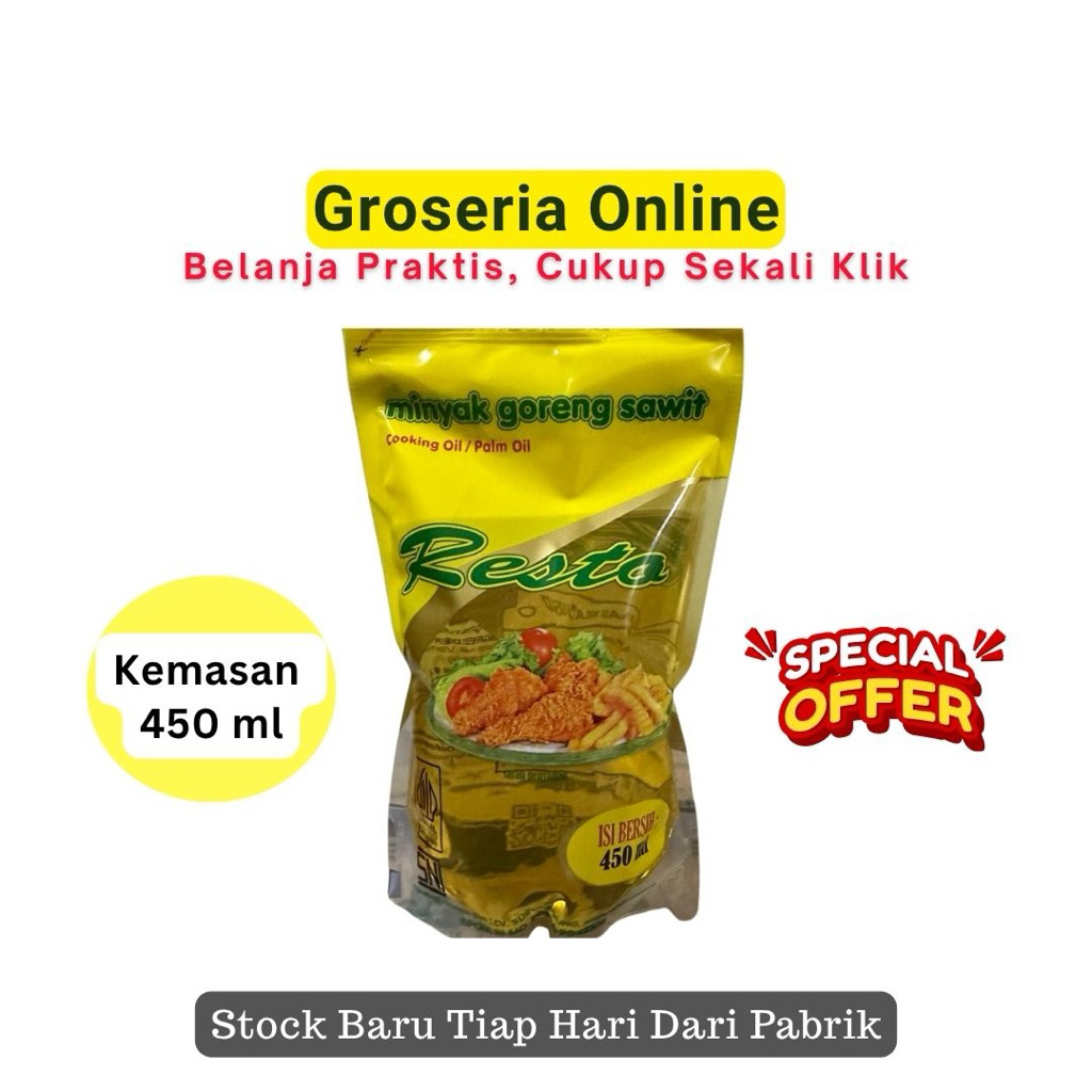 

Minyak Goreng Resto 450 ml