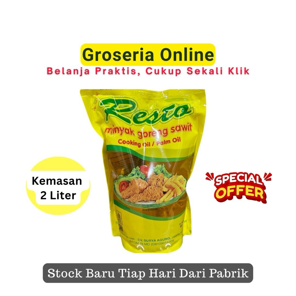 

Minyak Goreng Resto kemasan 2 Liter