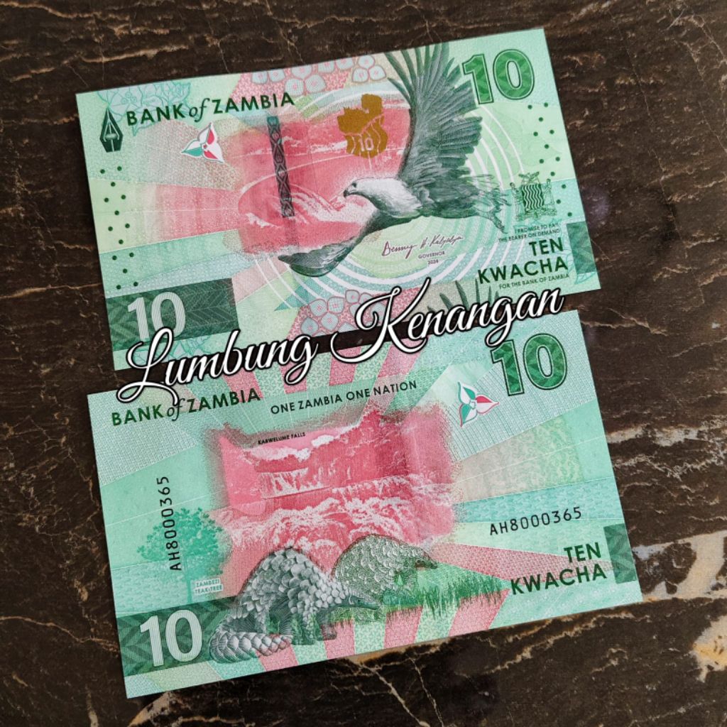 uang asing Zambia 10 Kwacha Hybrid