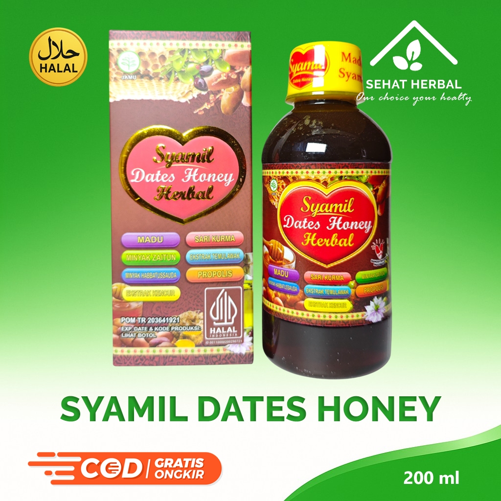 

SYAMIL FAMILY DATES HONEY 200 mL (MADU KURMA SYAMIL) | SYAMIL MADU DEWASA