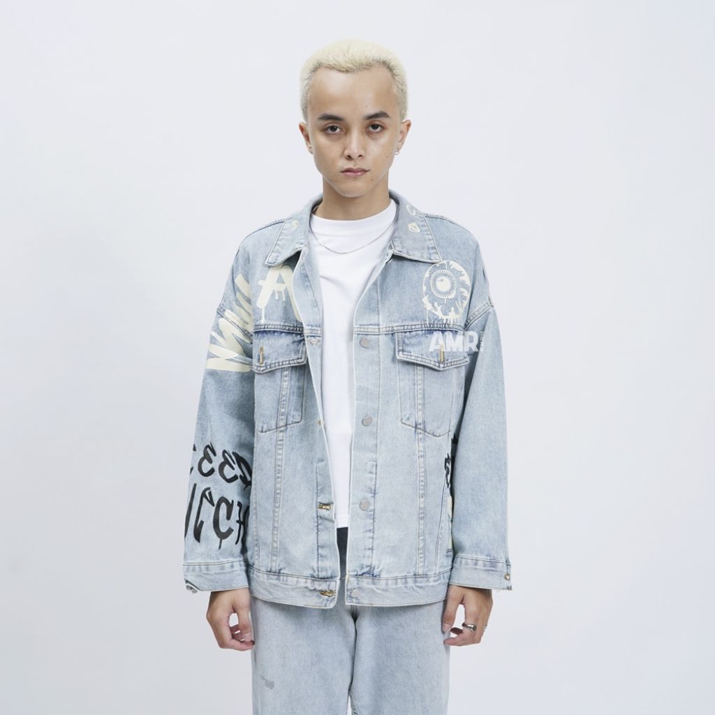 TOXIC EYE 545 - JACKET JEANS OVERSIZE TOXIC Produk Asli Amr