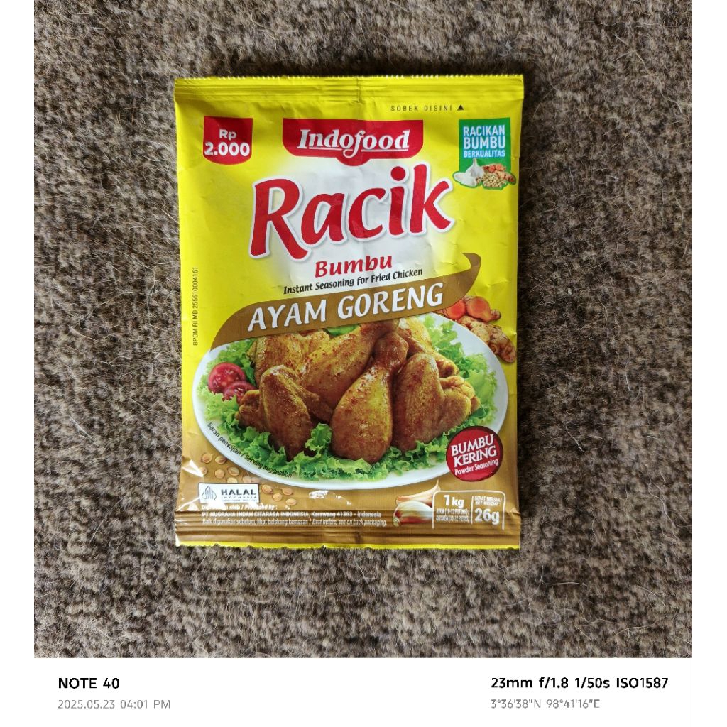 

RACIK ~ BUMBU AYAM GORENG 26GR