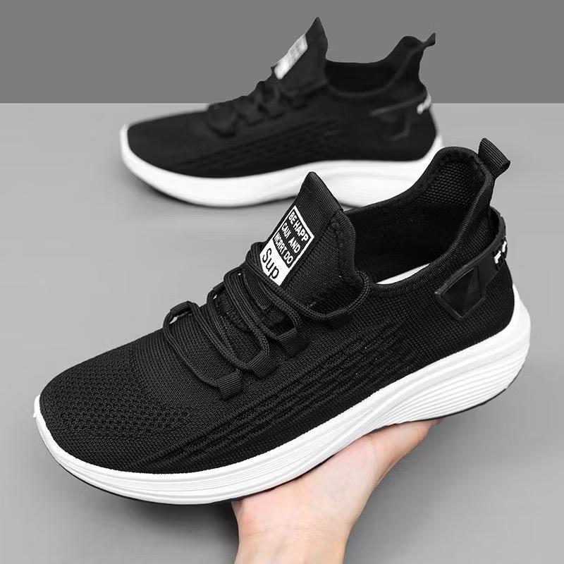 Sepatu Pria, Sepatu Pria Casual, tahan bau sepatu kets rajutan 100% original