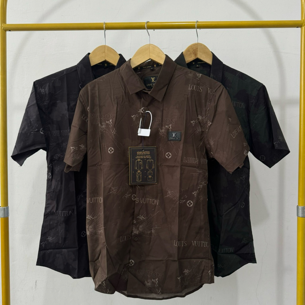 Kemeja Lengan Pendek Pria import Kemeja Import Pria Branded