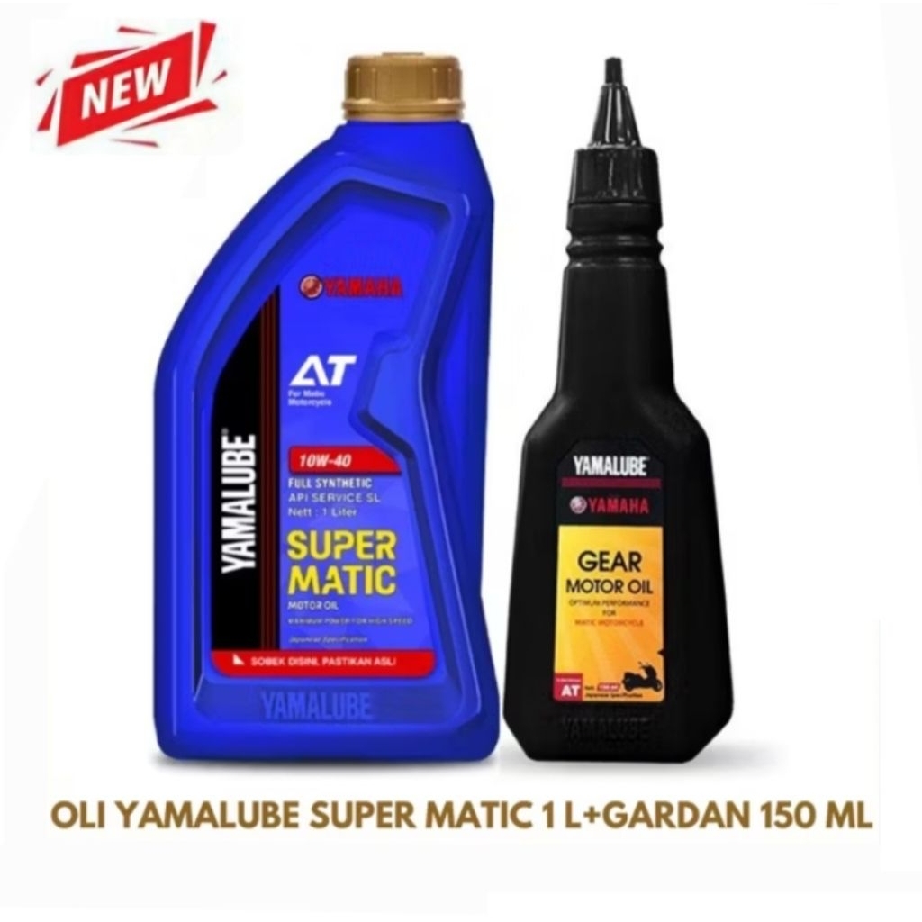 PAKET OLI YAMALUBE SUPER MATIC + OLI GARDAN YAMALUBE 150 ML NMAX 155 AEROX 155 LEXI 155 ORIGINAL YAM