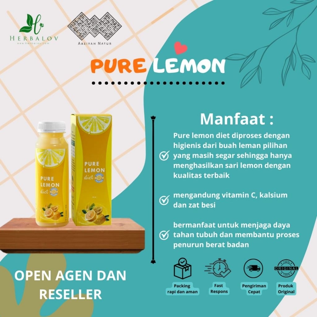 

HERBALOV | PURE LEMON DIET HERBALOV |100% SARI LEMON PILIHAN | MEMBANTU MENURUNKAN BERAT BADAN