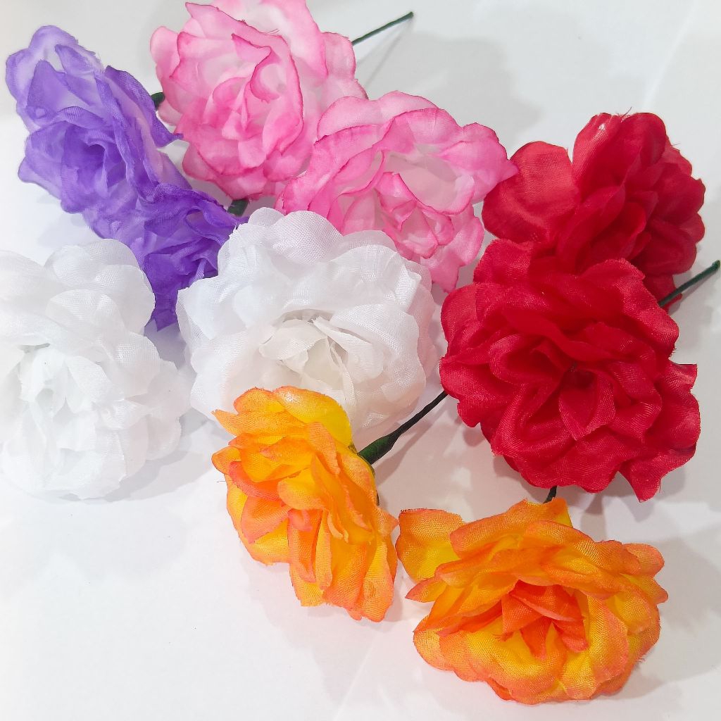 tangkai bunga mawar / tangkai bunga mawar untuk hairdo / hiasan rambut / aksesoris rambut