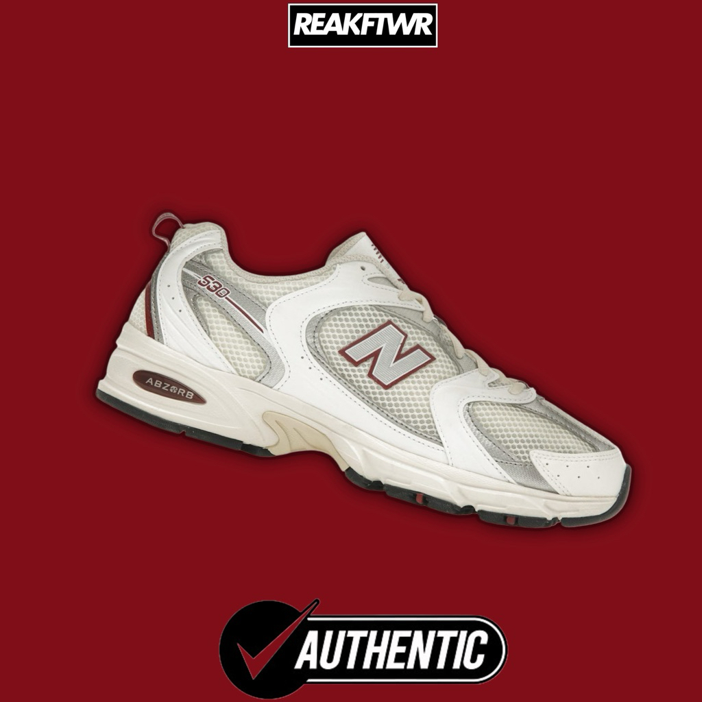 New Balance 530 Sea Salt Mercury Red 100% Authentic