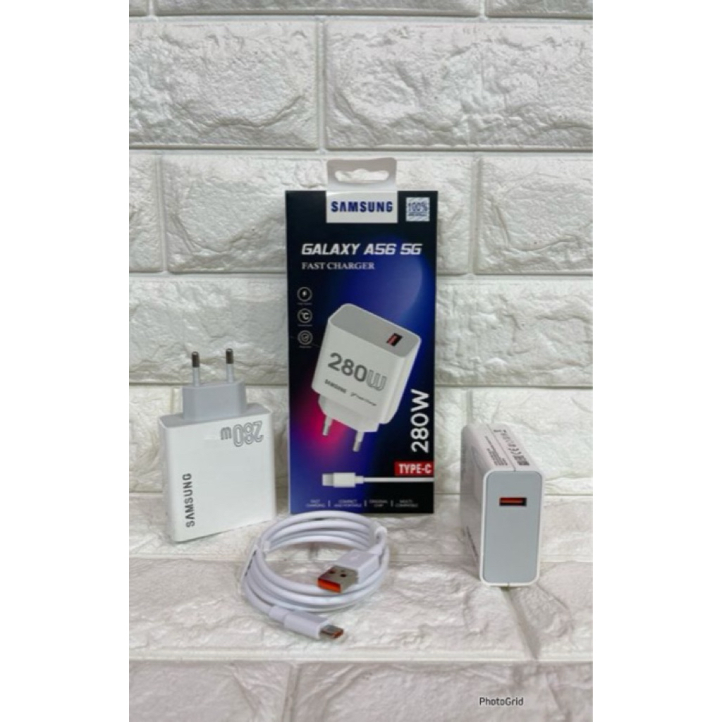 Charger ori 100 Samsung Galaxy A56 5G Fast Charging 280W Super Vooc Casan Original