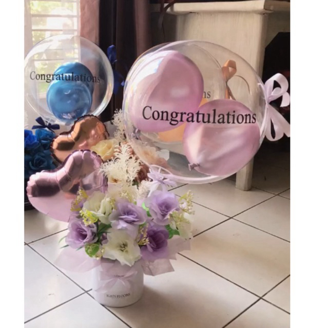 buket balon / buket box balon/ buket bunga balon