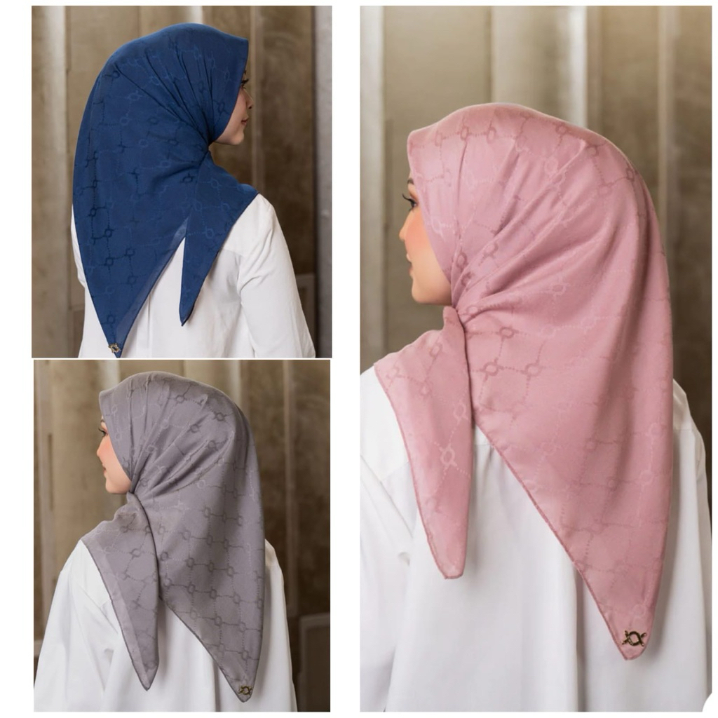 [BISA COD] Plain Scarf Monogram Chain 2.0 by Wearing Klamby