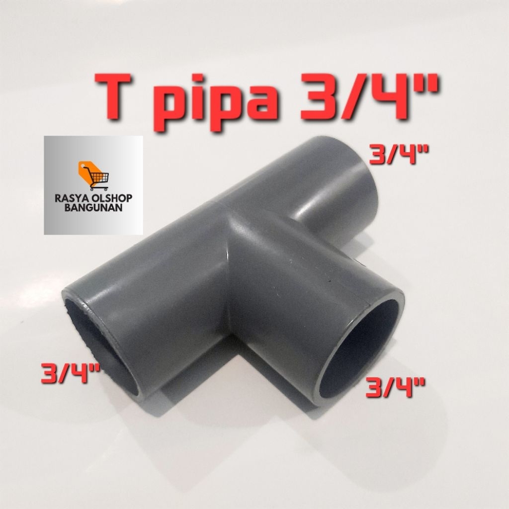 sambungan pipa pvc paralon TEE 3/4"
