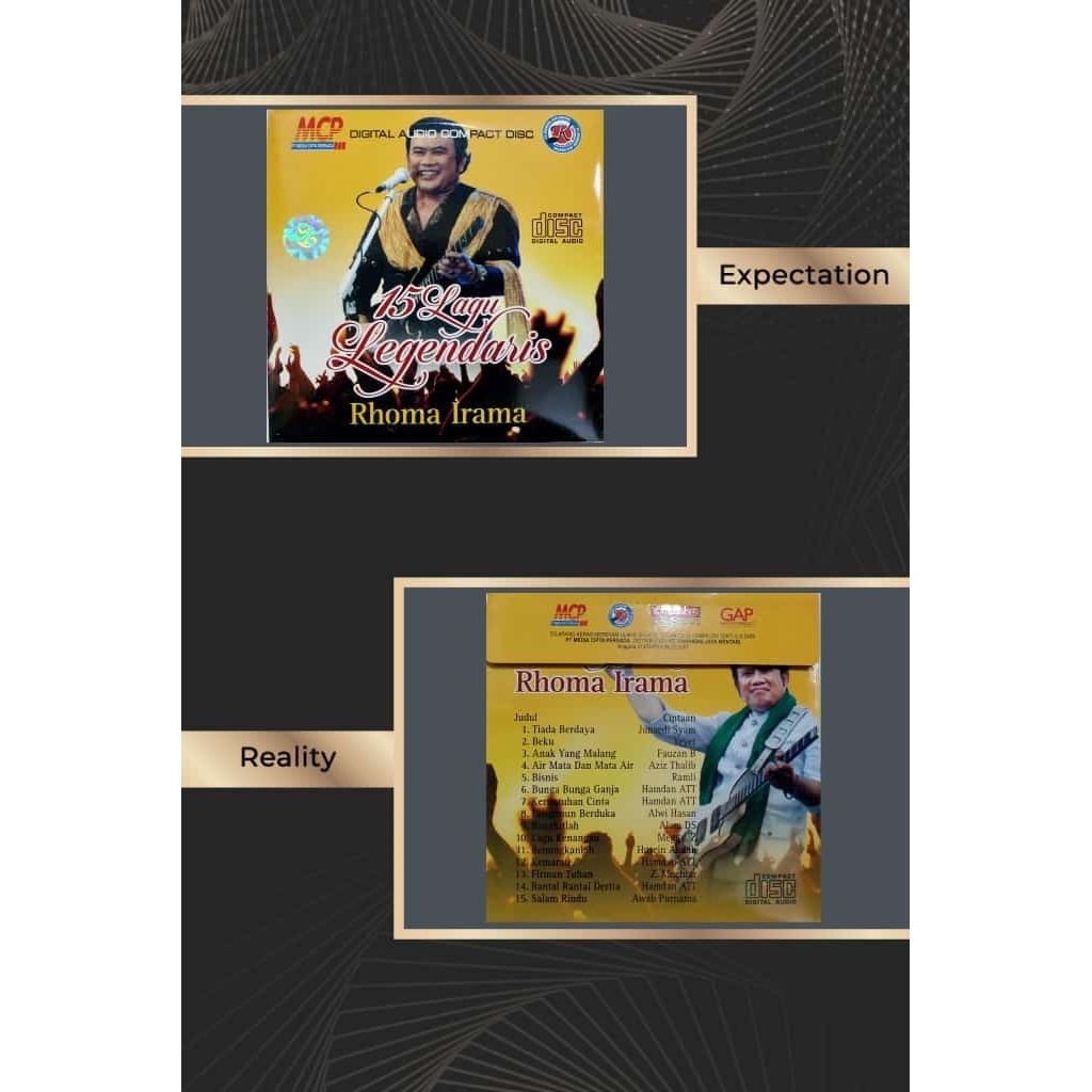 CD audio dangdut Rhoma irama 15 lagu legendaris