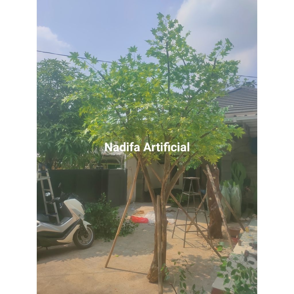 pohon artificial besar tinggi 4m pohon sintetis maple