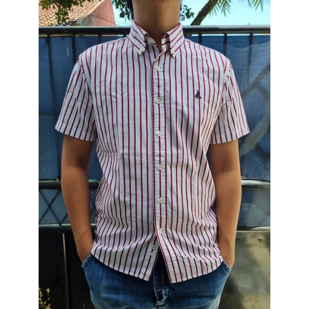 Kemeja Salur pendek Beanpole