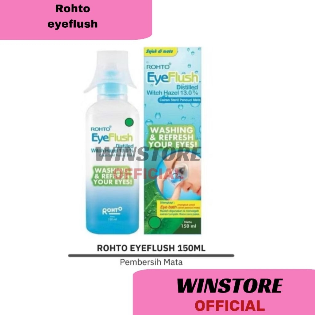 Rohto eyeflush 150ml- boor water - cairan pencuci mata