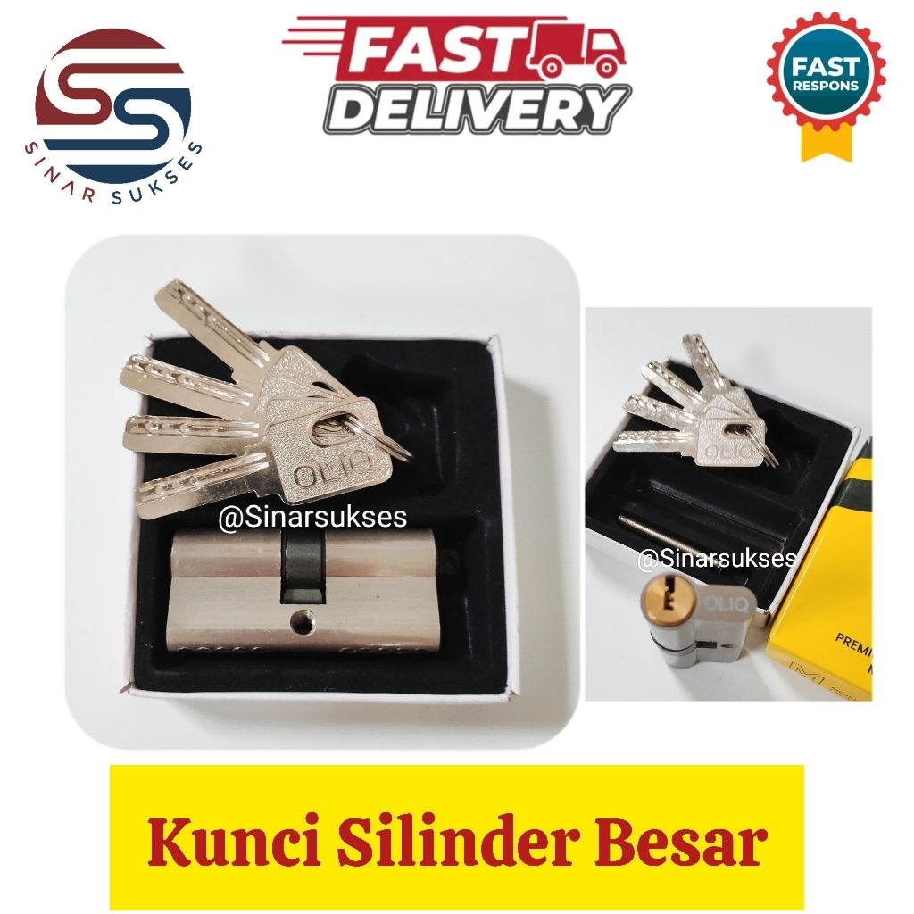 Kunci Silinder Pintu Rumah/ Kunci Silinder Pintu Besar/ Kunci Silinder Pintu Alumunium/Kunci Silinde
