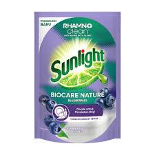 Sunlight Pouch refill Lime / Mint 600ml - Sunlight Rhamno Clean Sabun Cuci Piring 600ml