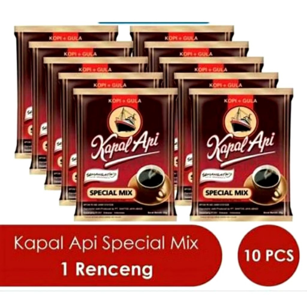 

kopi kapal api spesial mix 23gr 1 renceng isi 10sachet
