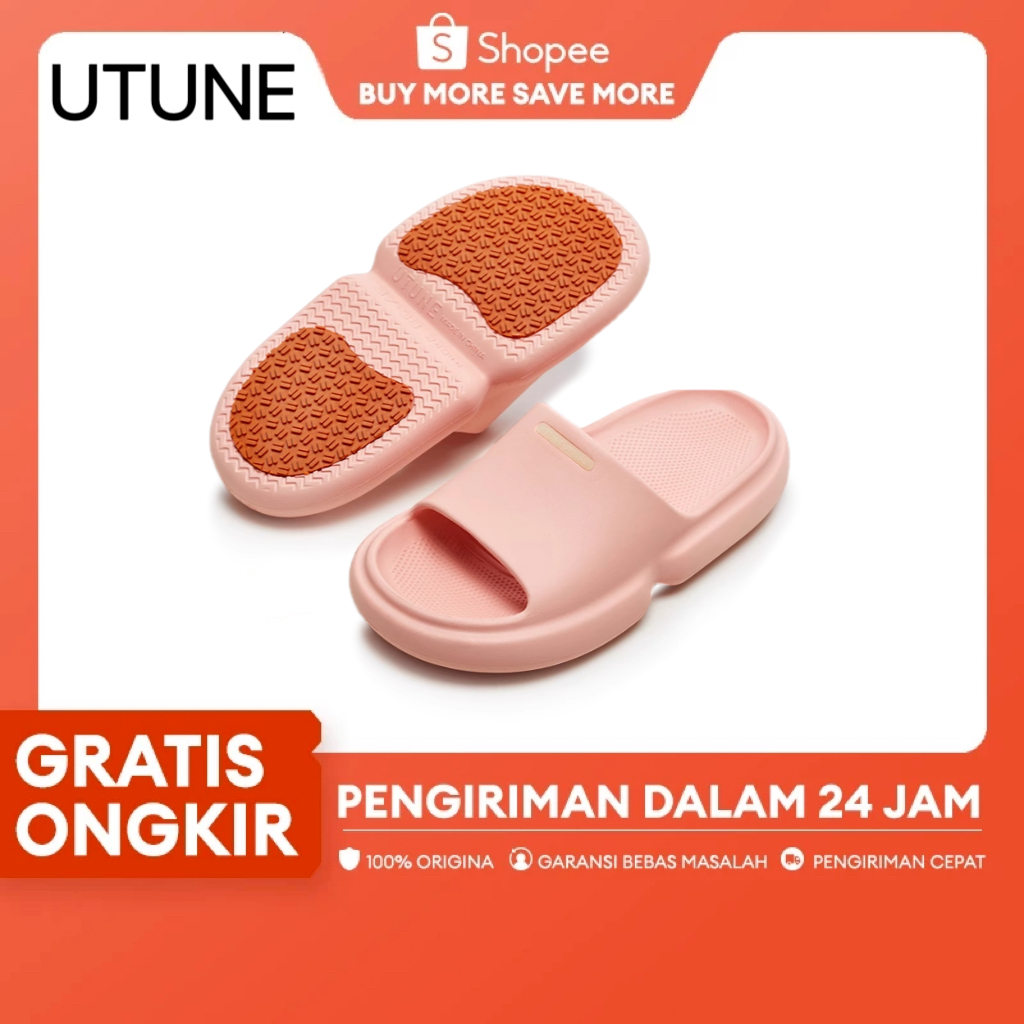 UTUNE Sandal anti selip khusus untuk wanita di kamar mandi, kamar mandi rumah, sandal wanita hamil, 